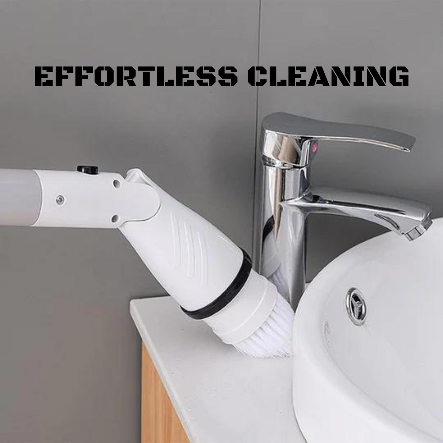 PowerClean Pro- Cordless Electric Spin Scrubber with Extendable Reach