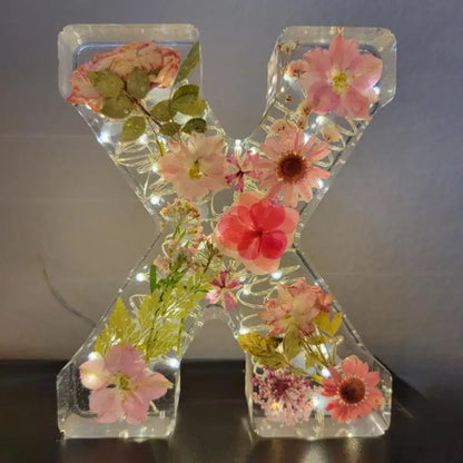 Ethereal Blooms- Resin Floral Night Light